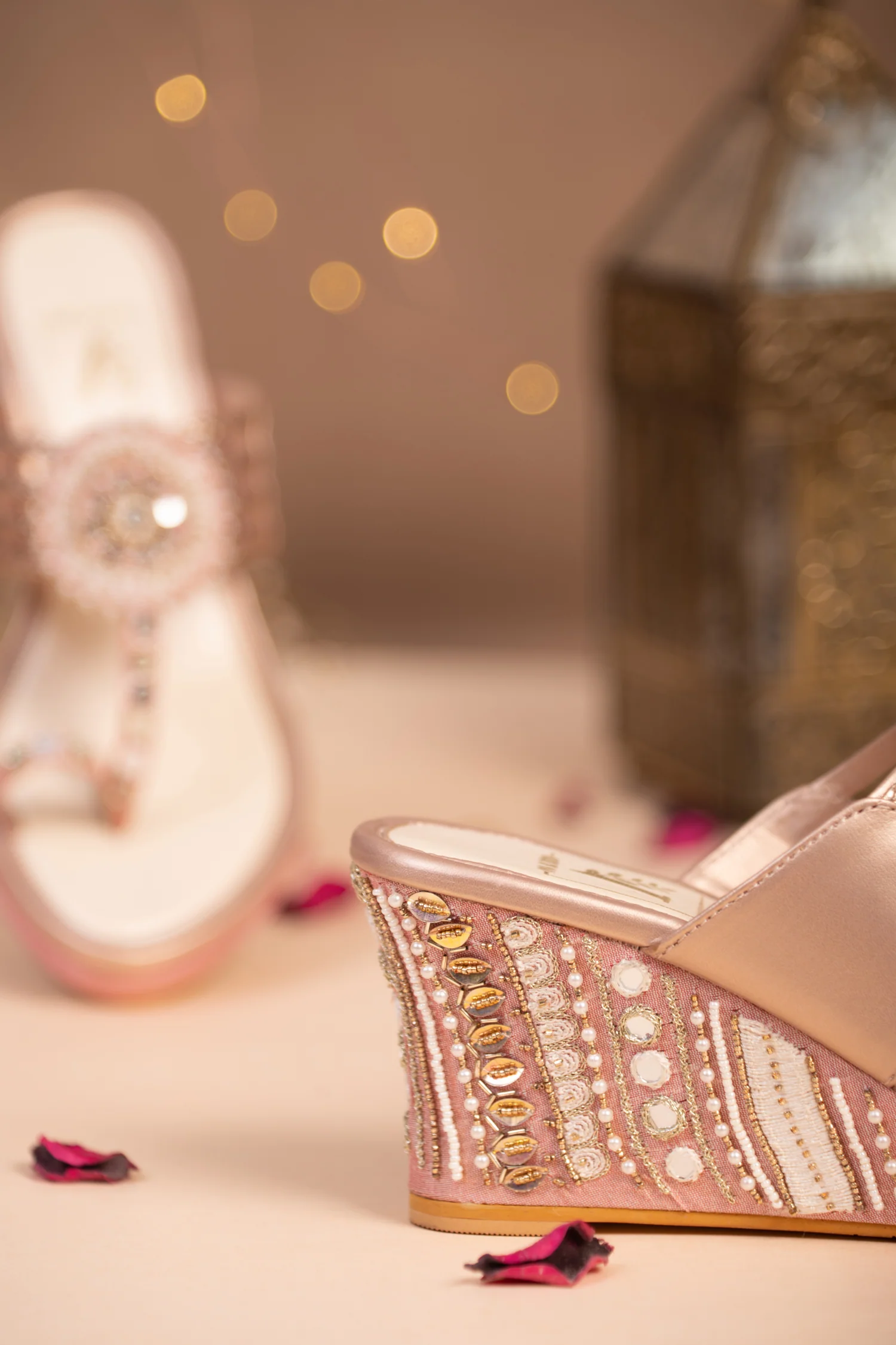 Jharokha Pink Wedges - Image 5