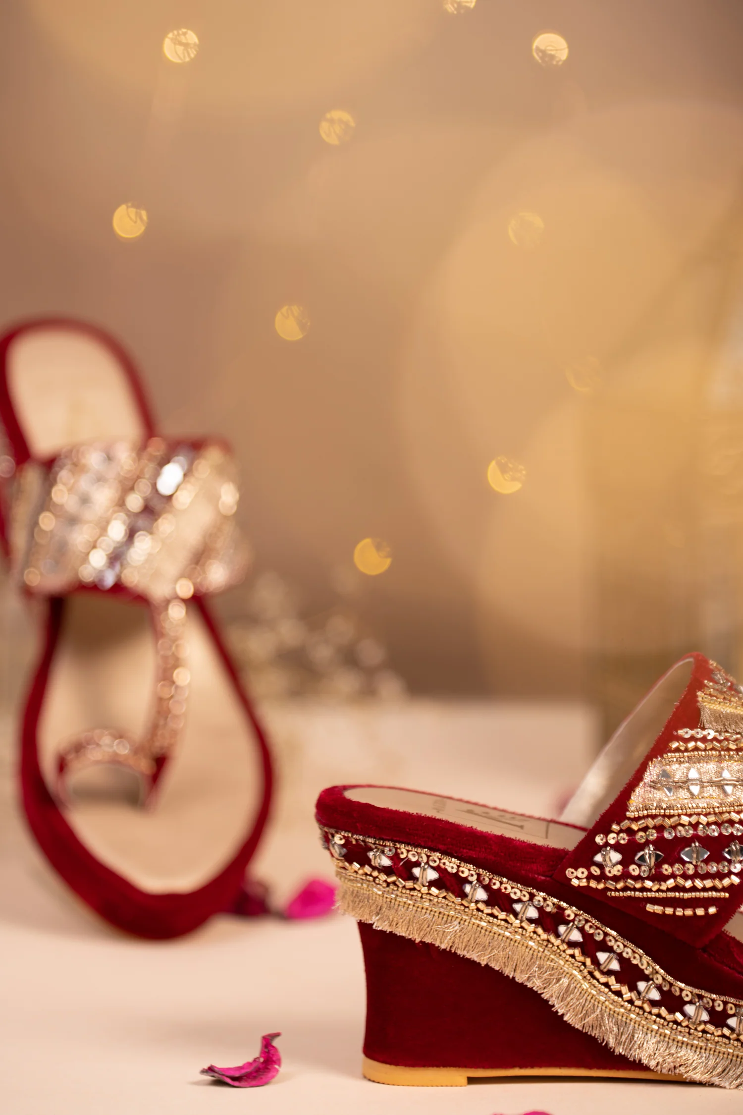 Sehar Red Wedges - Image 4